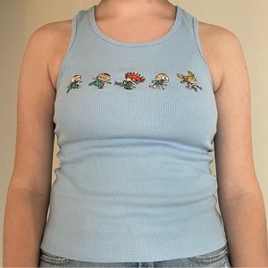 baby blue rugrats tank top